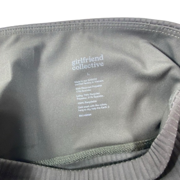 Girlfriend Collective Cypress Green Ribbed Compressive Leggings - Picture 4 of 6